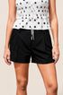 High waist black shorts

