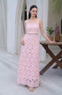 Elegant pink summer dress
