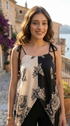 Stylish convertible crop top outfit