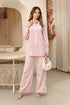 Elegant pink lace matching set