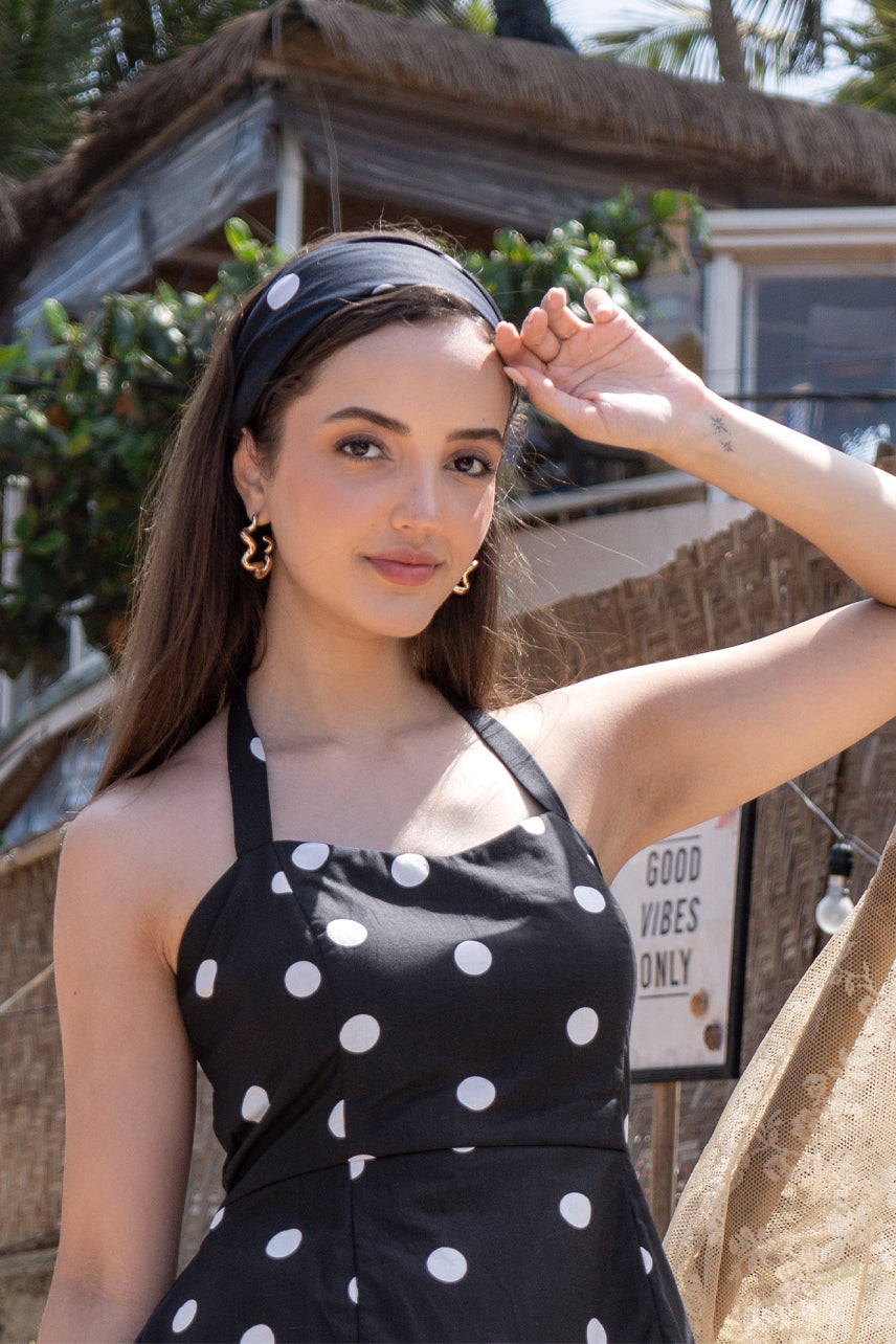 Nero Polka Headband