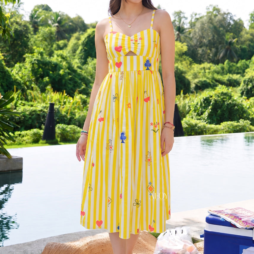 Royal Flush Midi Dress