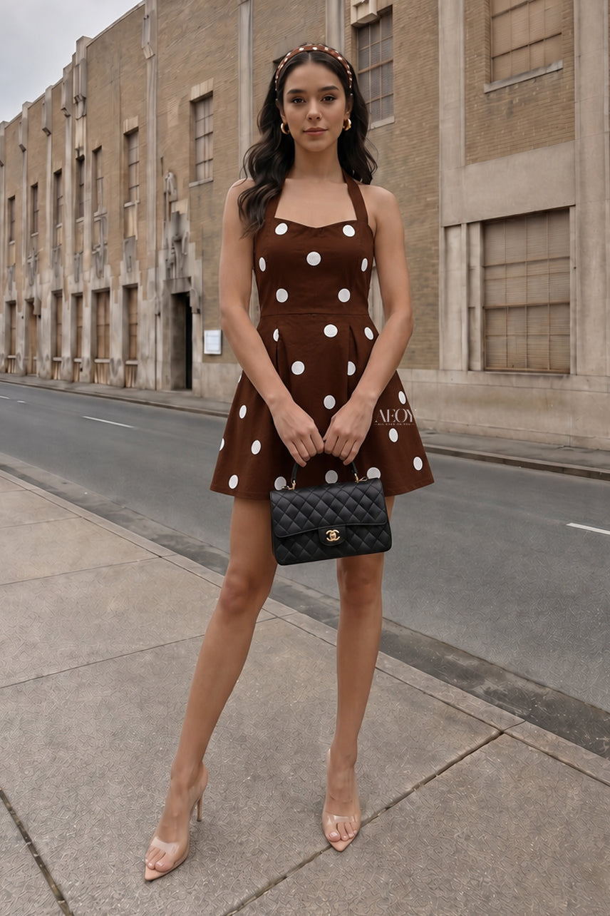 Polka Halter Dress