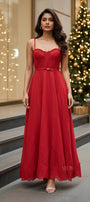 Red Corset -Maxi Dress
