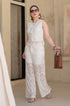 White embroidered co ord set